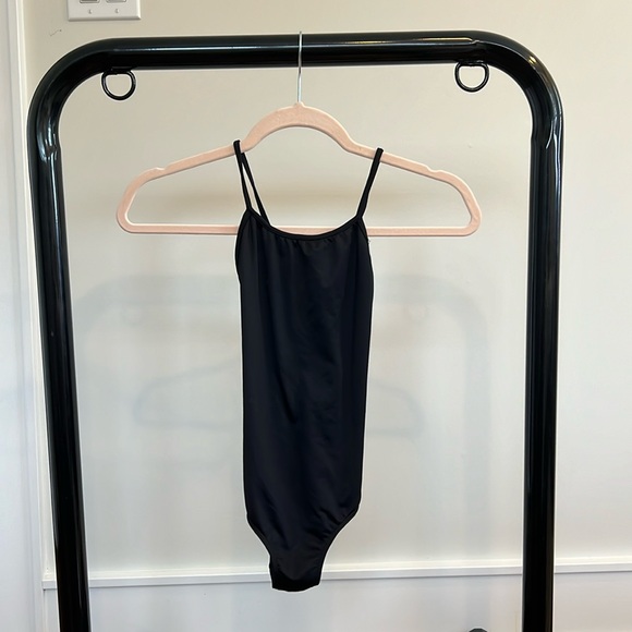 Tween Mirella open back leotard black size 12 child - Picture 1 of 5